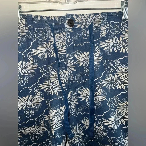 NWT Lucky Brand Hawaiian Floral Print Navy Blue Drawstring Size 32 - Picture 3 of 8